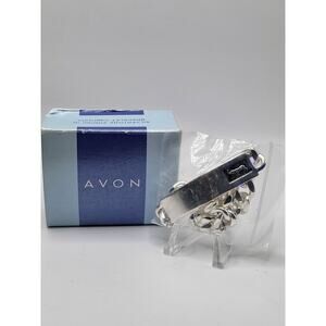 Avon Capricorn ID Bracelet NOS Silver Tone Unisex 8 in w Box